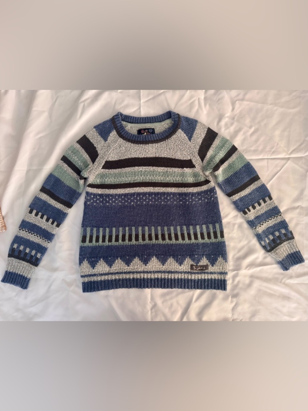 Beautiful Bondelid Wool Blend Crew Neck Sweater